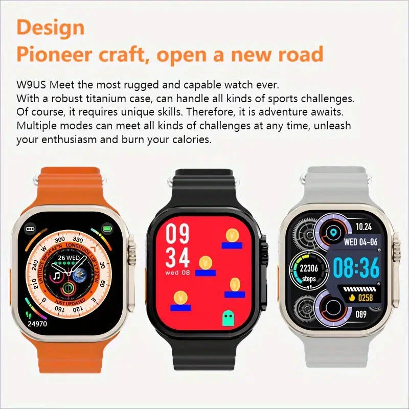 Laxasfit Smartwatch Ultra Geschenk Set 7 In 1  + Uhr & Wireless Ladegerät inkl. Bänder Elektroniktrade Switzerland