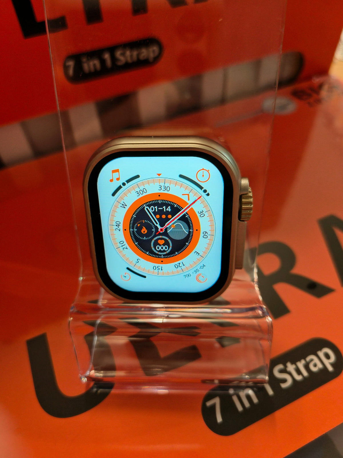 Laxasfit Smartwatch Ultra Geschenk Set 7 In 1  + Uhr & Wireless Ladegerät inkl. Bänder Elektroniktrade Switzerland