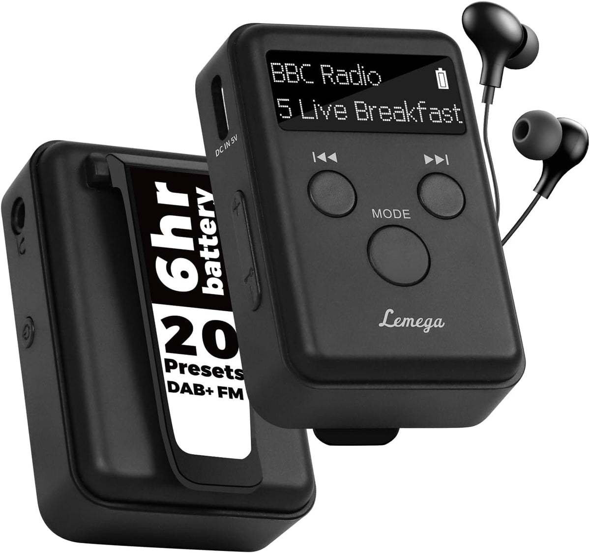LEMEGA LEMEGA MINI GO Tragbare DAB-Radio für die Hosentasche elektroniktrade Switzerland