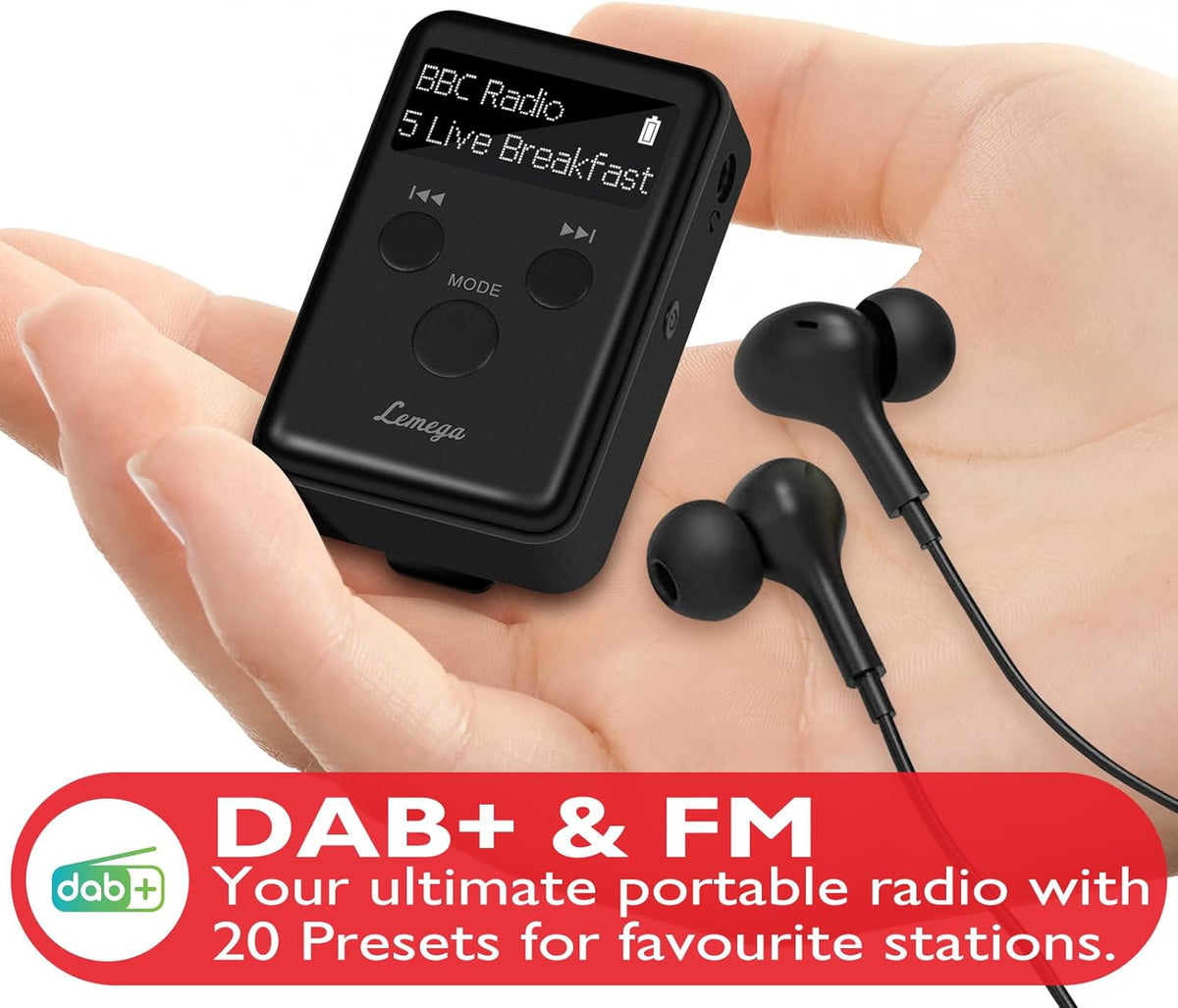 LEMEGA LEMEGA MINI GO Tragbare DAB-Radio für die Hosentasche elektroniktrade Switzerland
