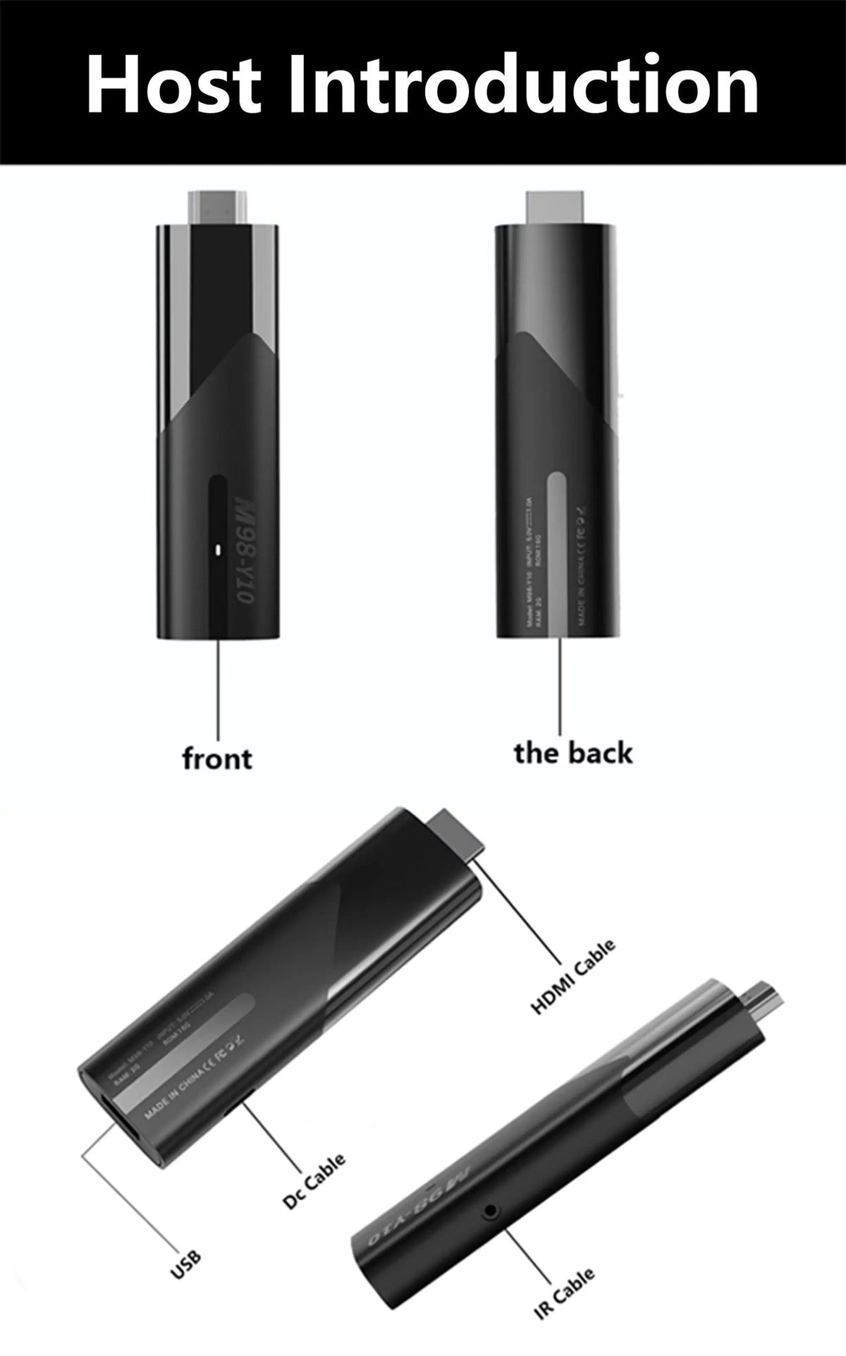Lemfo 4K Y10 Android TV Stick M98 2GB/16GB Elektroniktrade Switzerland