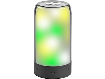 Luminea Home Control Luminea Home Control Tischlampe mit App: Smarte Stimmungsleuchte mit RGB-IC-LEDs, 15 Modi, WLAN, App, schwarz elektroniktrade Switzerland