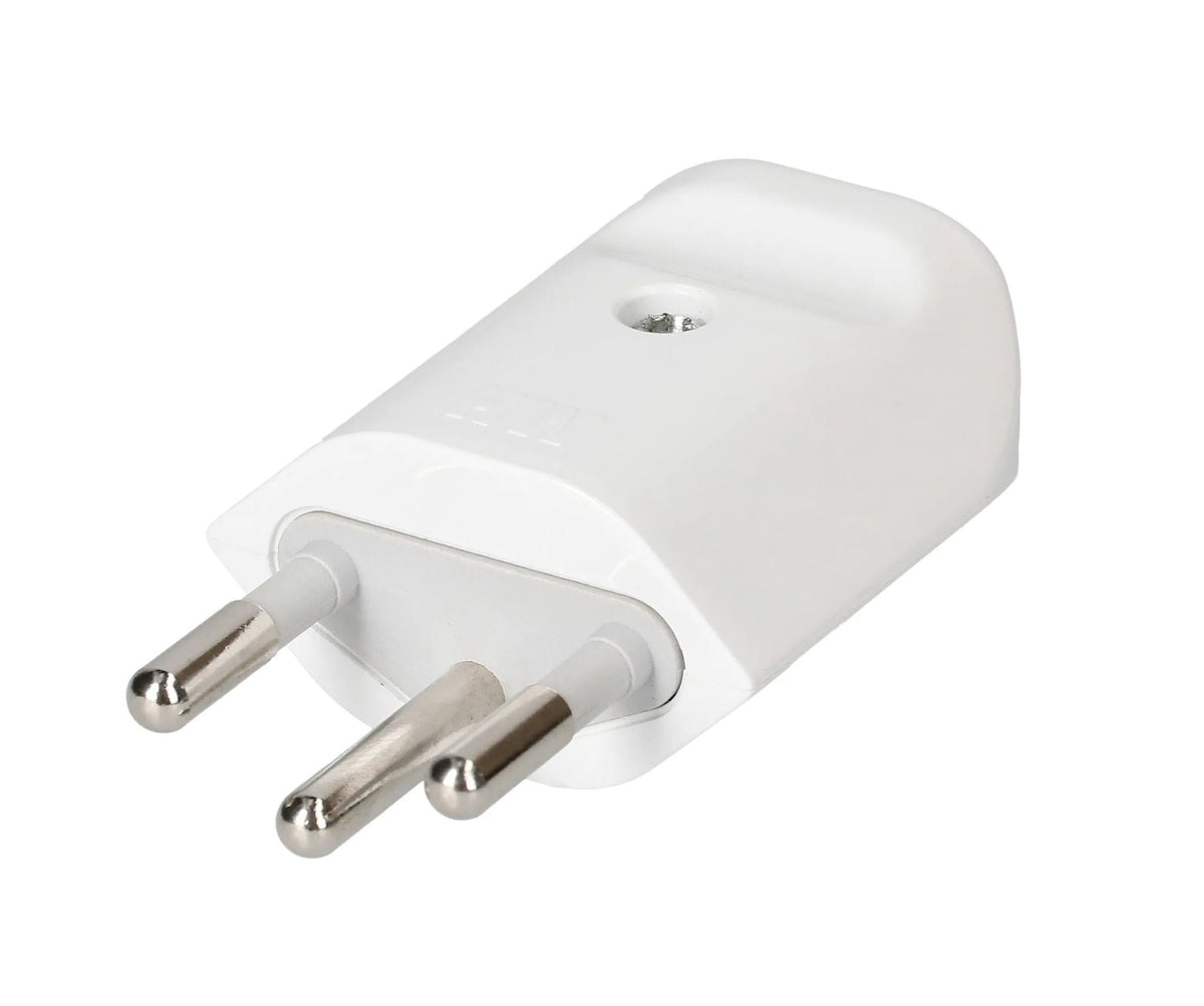 MAX HAURI PLUG Stecker MH Typ 12 3-polig schwarz / weiss elektroniktrade Switzerland