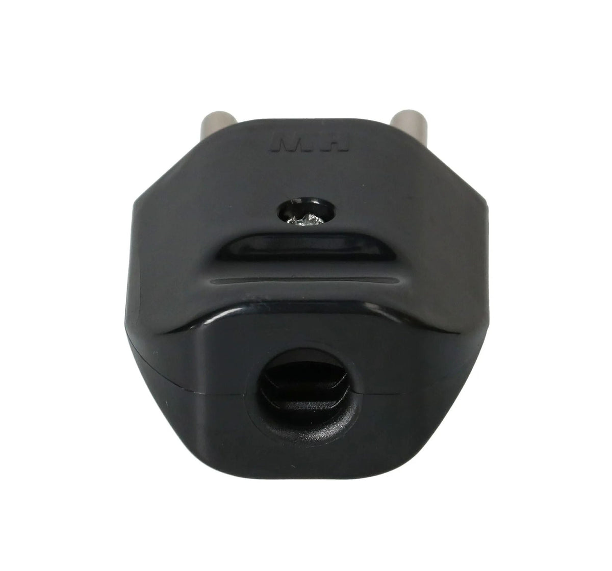 MAX HAURI PLUG Stecker MH Typ 12 3-polig schwarz / weiss elektroniktrade Switzerland
