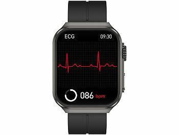 newgen medicals Smarte Fitness-Uhr mit EKG-, Blutdruck- und Körpertemperatur-Anzeige elektroniktrade Switzerland