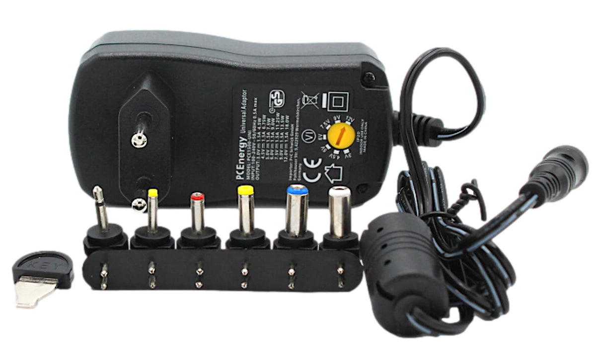 PCEnergy PCE600-UNI Universal Netzteil; 3-12V; 0,6A; 7,2W elektroniktrade Switzerland