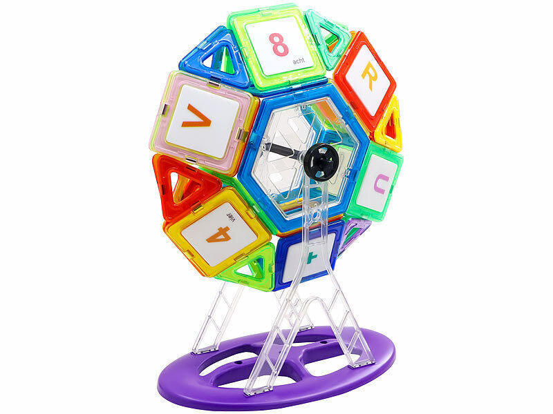 Playtastic 120 magnetische Bausteine, verschiedene Formen elektroniktrade Switzerland