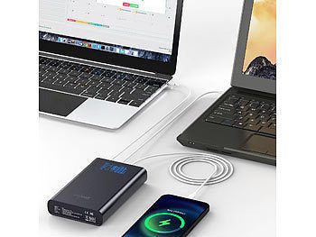 Revolt USB-Powerbank mit 18 Ah, DC 3 - 24 V, Starthilfe, QC & USB-C PD, 160 W elektroniktrade Switzerland