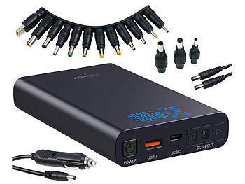 Revolt USB-Powerbank mit 18 Ah, DC 3 - 24 V, Starthilfe, QC & USB-C PD, 160 W elektroniktrade Switzerland