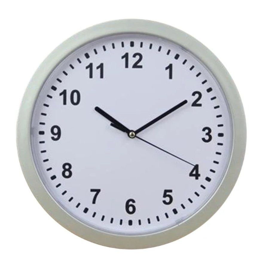 SG Wanduhr mit Geheimfach – clever & unauffällig in Silber elektroniktrade Switzerland