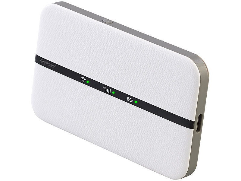 simvalley Mobiler 4G/LTE-Router im Kreditkartenformat, bis 150 Mbit/s, Akku, App elektroniktrade Switzerland