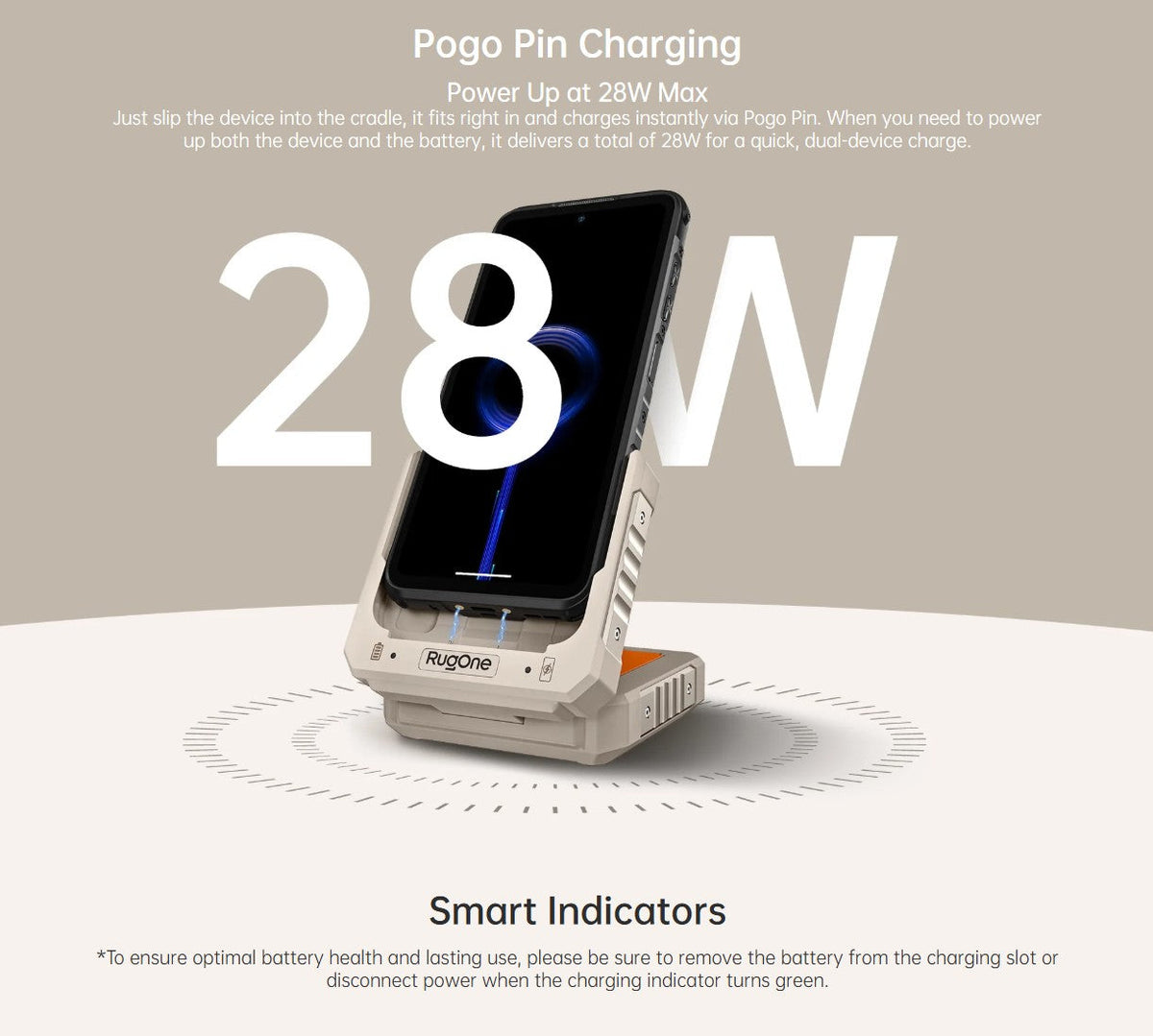 Ulefone Rugone Xever 7 Pro/Xever 7 Tisch Ladestation RAS01  für Akku & Smartphone elektroniktrade Switzerland
