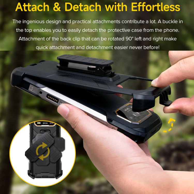 Ulefone Ulefone Armor 27 Ulefone Back Clip Handyhülle mit Karabiner (Schwarz) elektroniktrade Switzerland