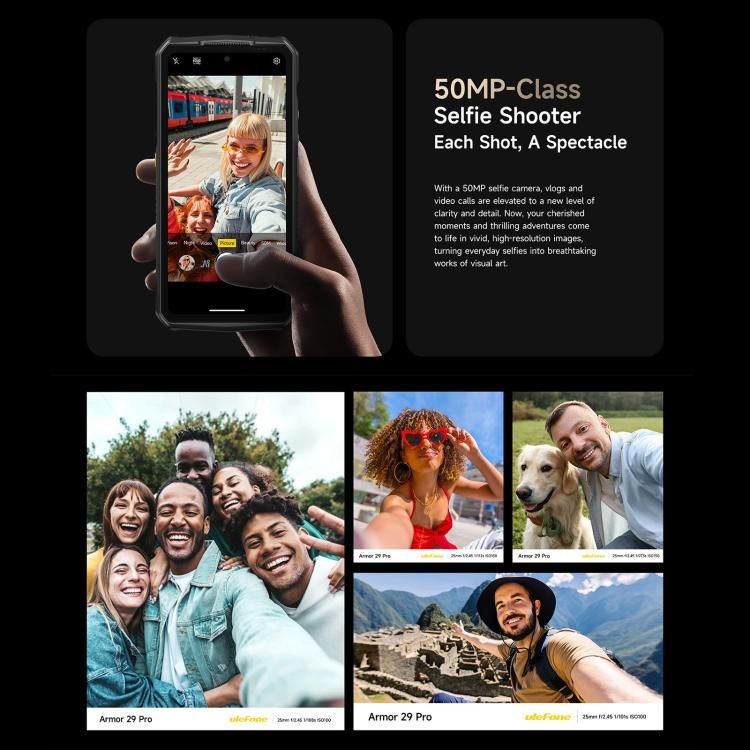 Ulefone Ulefone Armor 29 Pro –  16 GB + 512 GB, Nachtsichtfunktion, 6,67 Zoll + 1,04 Zoll Display, Android 15 elektroniktrade Switzerland