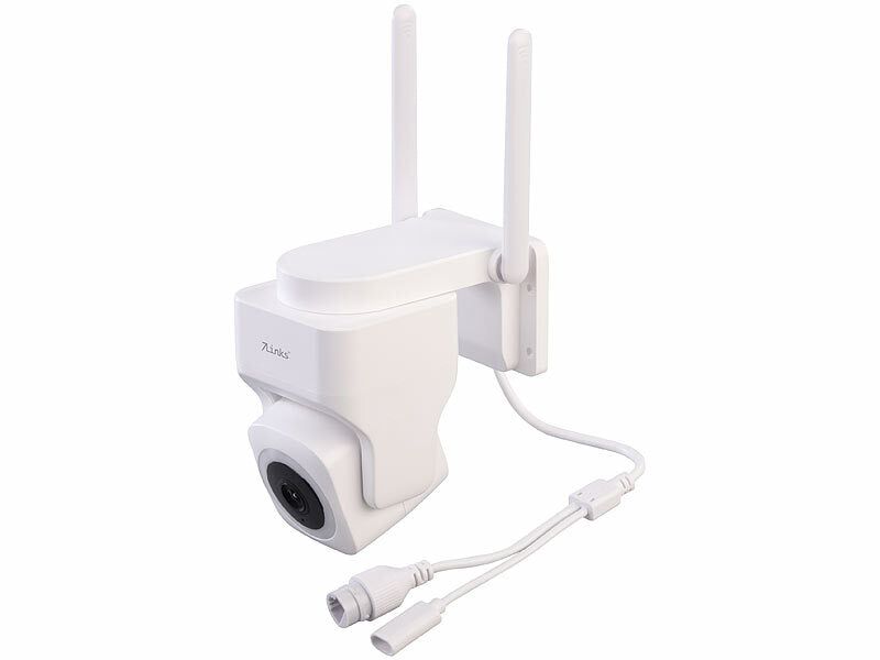 Pan-Tilt-Outdoorkamera mit 2K-Auflösung, 4 MP, Dualband-WLAN, Sirene