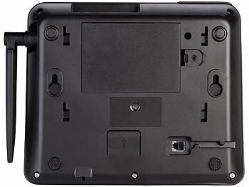 simvalley communications 4G-Tischtelefon, Notruf, SMS, Vertrags-/SIM-Lock-frei, Dual-SIM, Akku