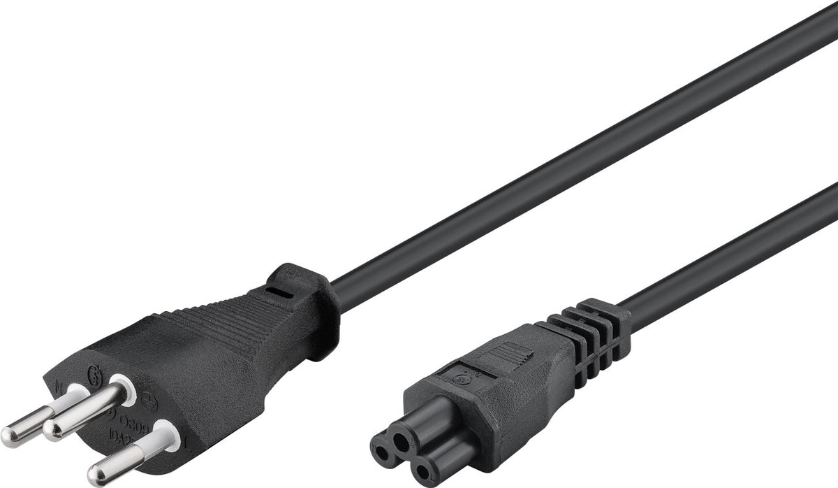 Netzanschlusskabel Schweiz Schwarz 1.80m | #alektroniktrade.com#