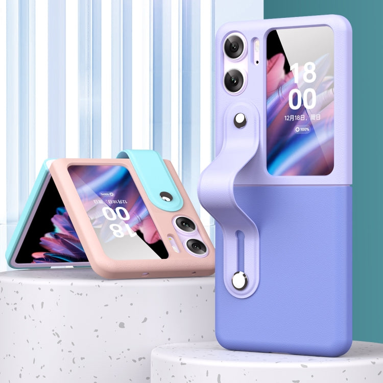 OPPO Find N2 Flip Folding Phone Case (Schwarz + Dunkelblau)