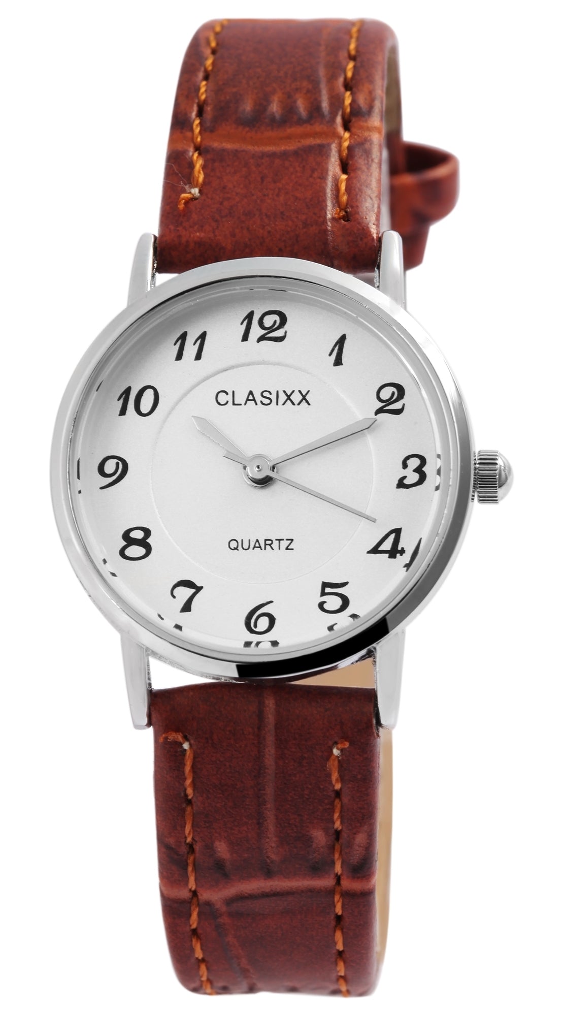 Classixx Clasixx Damenuhr mit Lederimitationsarmband elektroniktrade Switzerland