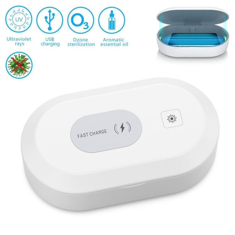 Elektroniktrade 15W Wireless & Smartphone Sterilisator UV-Licht Desinfektionsreinigungsbox (weiß) elektroniktrade Switzerland