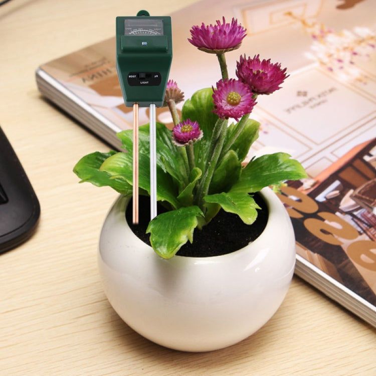 Elektroniktrade 3 in 1 Pflanzenblumen-Bodenmesser (PH + Feuchtigkeit + Licht) (grün) elektroniktrade Switzerland