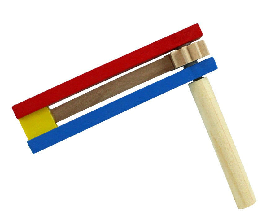 Elektroniktrade Holzratsche bunt ca 13 cm elektroniktrade Switzerland