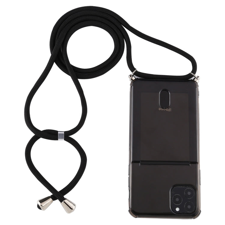 Elektroniktrade iPhone 12/12 Pro Transparente TPU-Schutzhülle mit Lanyard & Kartensteckplatz (schwarz) Elektroniktrade Switzerland
