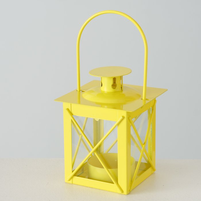 Elektroniktrade Laterne Farol, ideal für ein Teelicht - Farbe Gelb elektroniktrade Switzerland