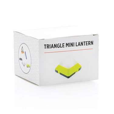 Elektroniktrade Mini Triangle Laterne mit ausklappbarem Haken und Magnet, dimmbar inkl. Batterien elektroniktrade Switzerland