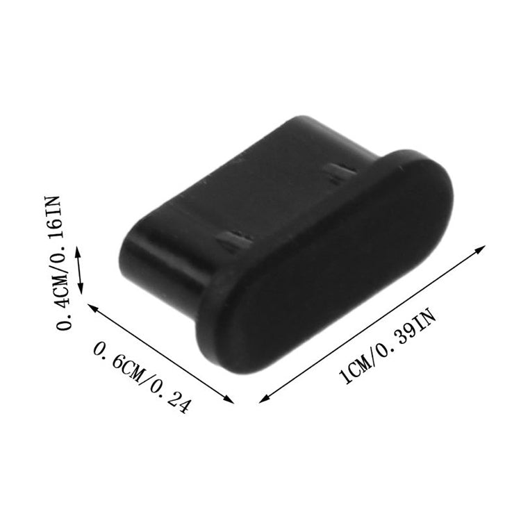 Elektroniktrade Silikon-Staubschutzstecker für USB-C / Typ-C-Anschluss (schwarz) Elektroniktrade Switzerland