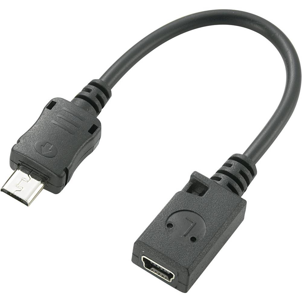 Elektroniktrade USB 2.0 Adapter 1x USB 2.0 Stecker Micro-B - 1x USB 2.0 Buchse Mini-B elektroniktrade Switzerland