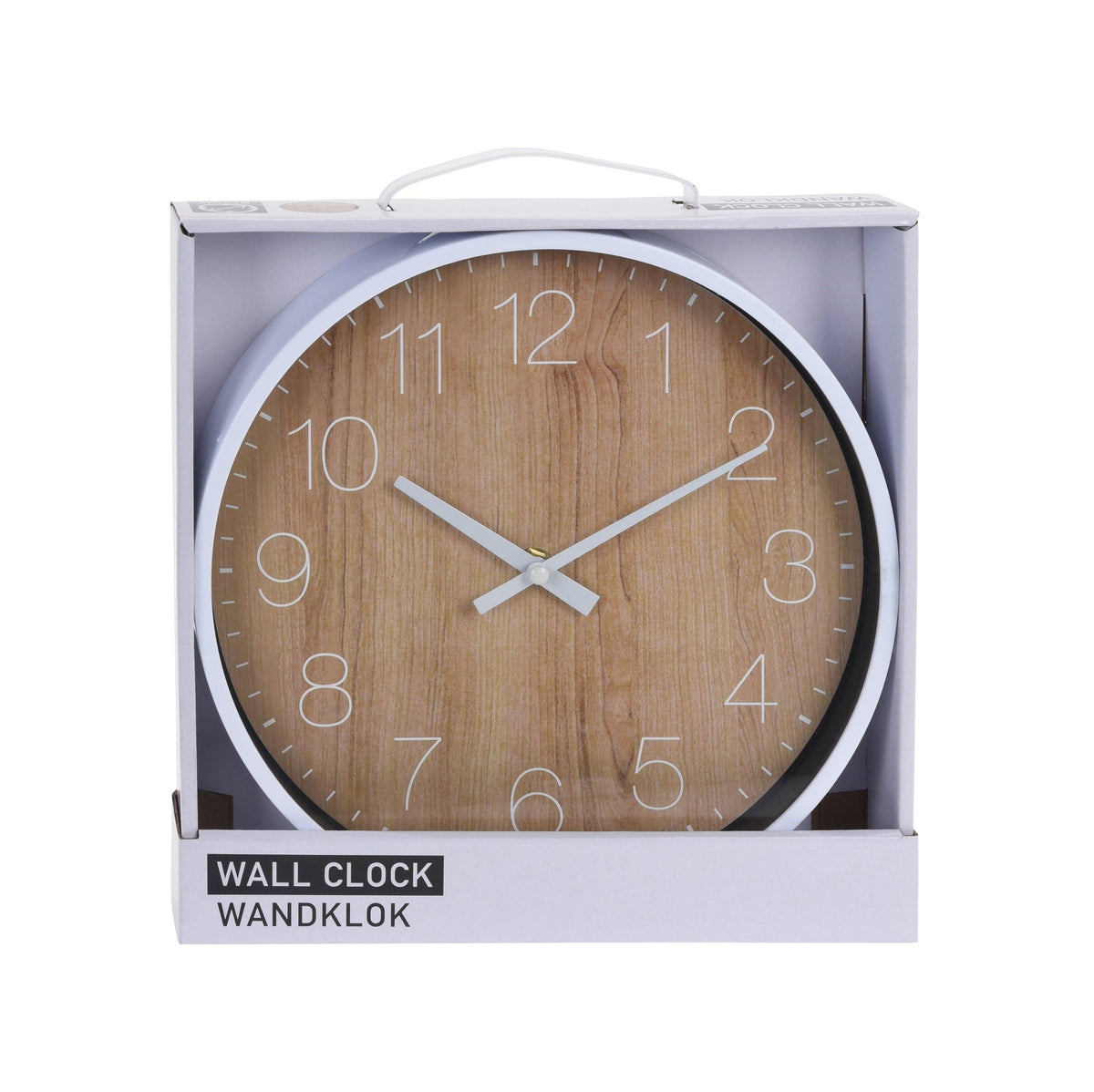Elektroniktrade Wanduhr in Holzoptik Design 25 cm elektroniktrade Switzerland