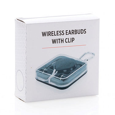 Elektroniktrade Wireless Kopfhörer mit 60 cm TPE-Kabel und Clip, Bluetooth 4.0 in Schwarz-Weiß elektroniktrade Switzerland
