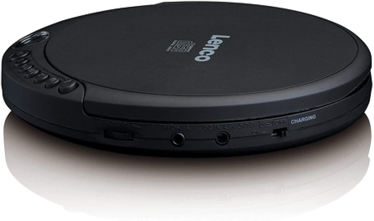 Lenco Lenco CD-010 - Tragbarer CD-Player Walkman - Mit Kopfhörern, MicroUSB Ladekabel Elektroniktrade Switzerland