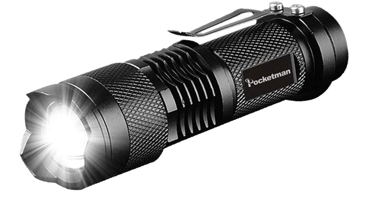 POCKETMAN Taschenlampe Pocketman Mini 7W 300 Lumen tragbare Mini Q5 elektroniktrade Switzerland