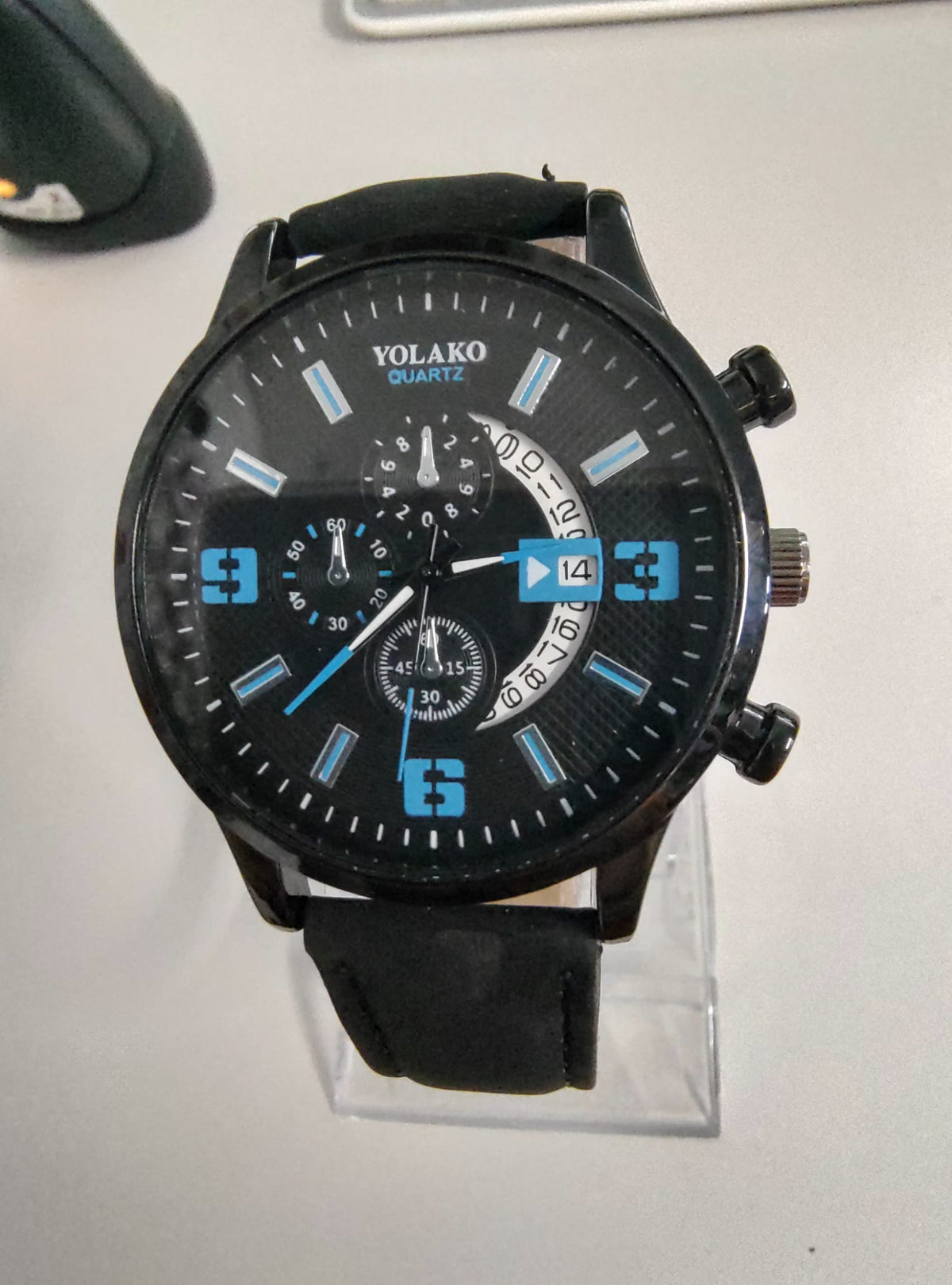 Yolako Yolako Herren Quartz Armbanduhr Blau/Schwarz Elektroniktrade Switzerland